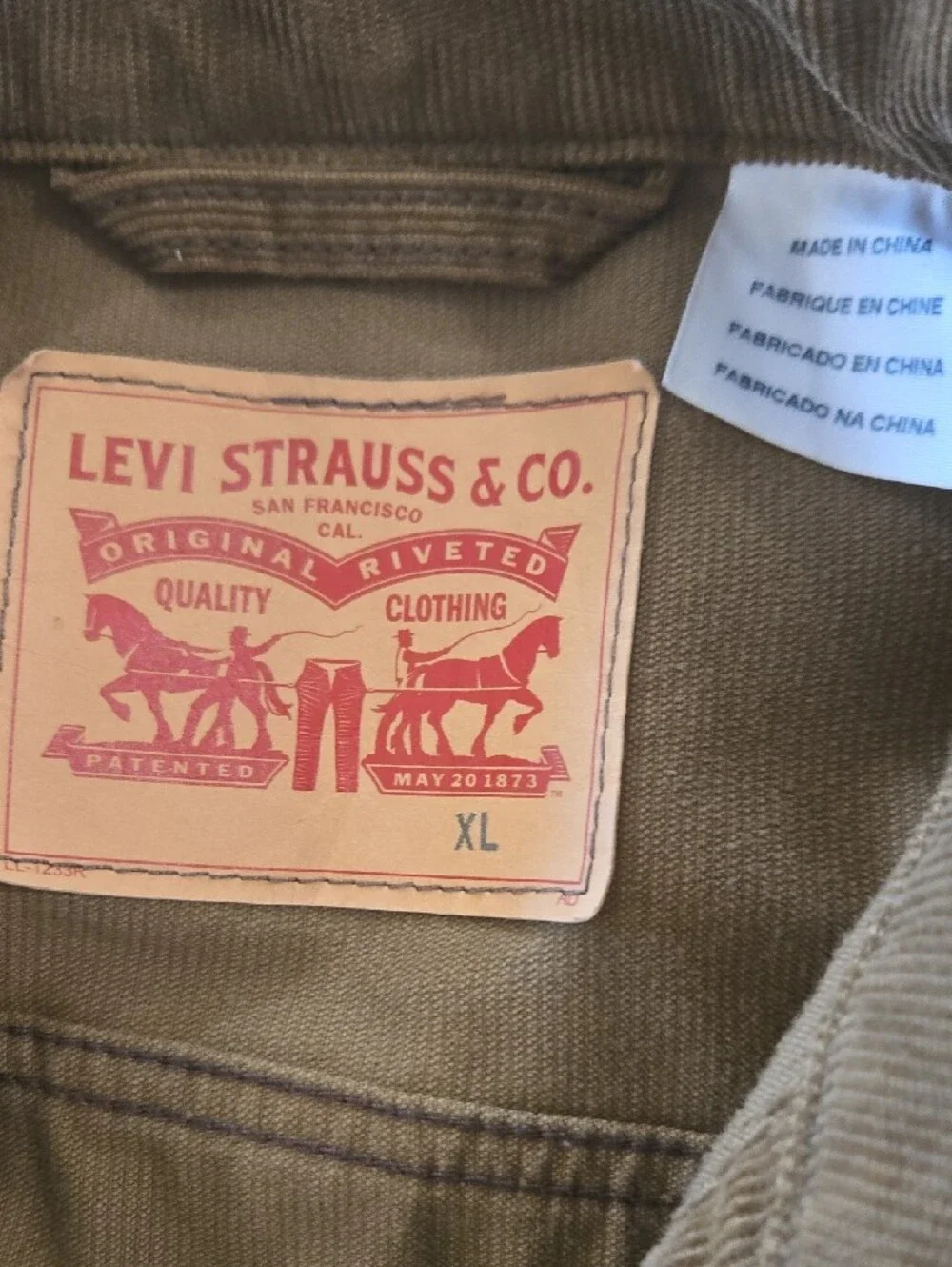 Levi's Brown Corduroy Trucker Jacket - Picture 6 of 11